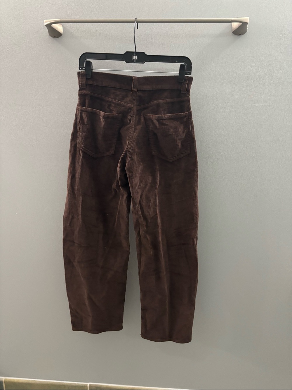 Madewell Corduroy Balloon Pant in Dark Carob Comfort Stretch - Picture 7 of 7